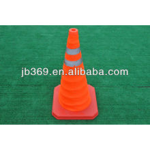 foldable safety road cone with LED light